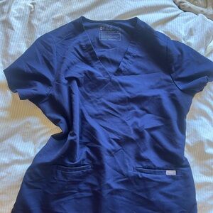 FIGS Navy V-Neck Medical Scrub Top